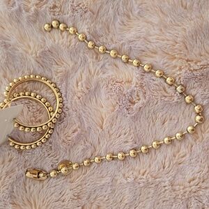 Fashion  Loop Set earrings+Necklace